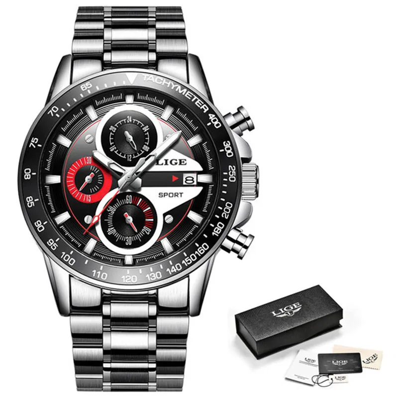 LIGE Fashion Men Watches Male Creative Business Chronograph Quartz Clock Stainless Steel Waterproof Watch Men Relogio Masculino
LIGE Fashion Men Watches Male Creative Business Chronograph Quartz Clock Stainless Steel Waterproof Watch Men Relogio Masculino