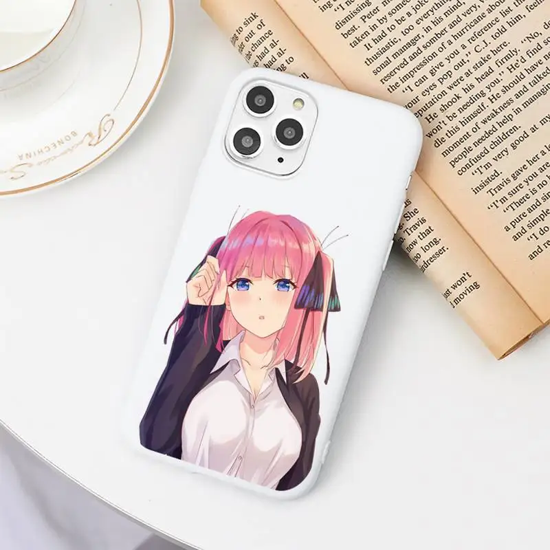 Nino Nakano Anime Phone Case Candy Color White for iPhone 11 pro XS MAX 8 7 6 6S Plus X 5S SE 2020 XR
Nino Nakano Anime Phone Case Candy Color White for iPhone 11 pro XS MAX 8 7 6 6S Plus X 5S SE 2020 XR