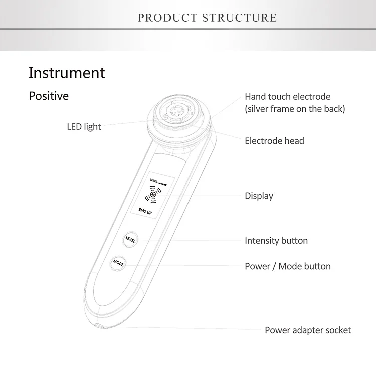Korea Dropshipping Skin Care Wrinkle Remover Facial RF Beauty Device Beauty Salon for Home Use