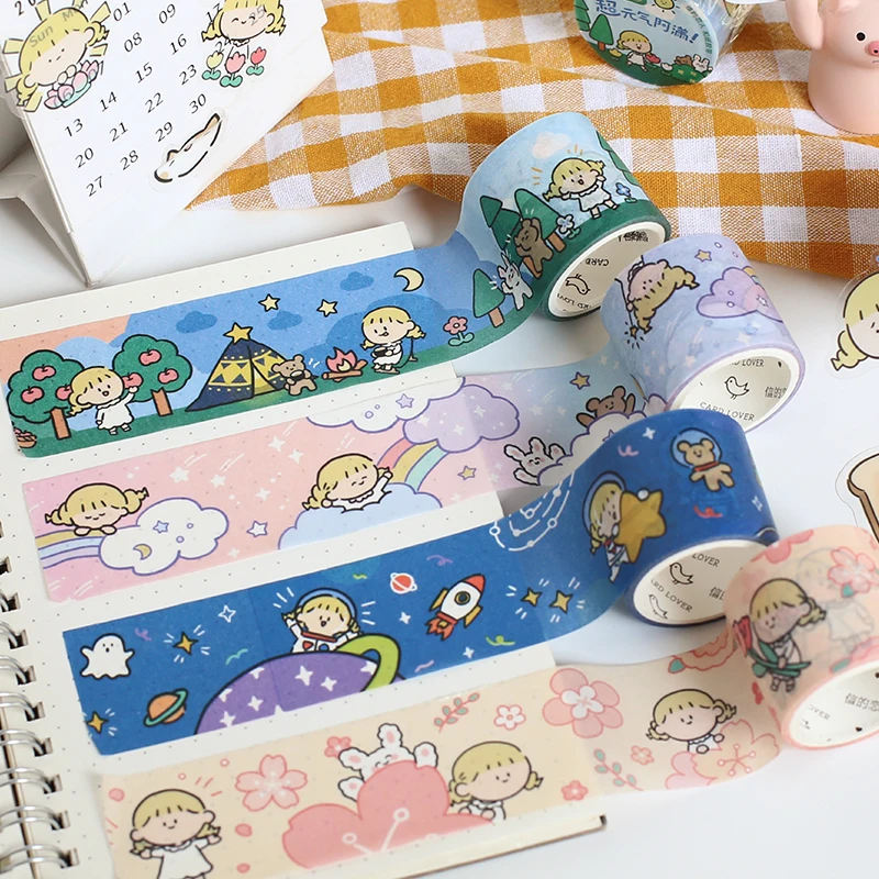 Cute girl universe travel series Journal Washi Tape DIY Scrapbooking Sticker Label Rainbow Masking Tape School Office Supply
Cute girl universe travel series Journal Washi Tape DIY Scrapbooking Sticker Label Rainbow Masking Tape School Office Supply