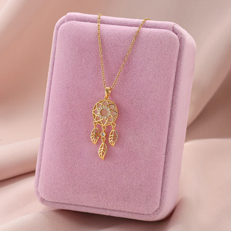 Vintage Crystal Dreamcatcher Pendant Necklace Gold Women Feather Tassel Choker Jewelry Necklace For Women Bijoux Collier chain
Vintage Crystal Dreamcatcher Pendant Necklace Gold Women Feather Tassel Choker Jewelry Necklace For Women Bijoux Collier chain