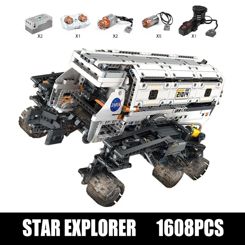 Автомобиль MOULD KING 21014 с дистанционным управлением через приложение Star Explorer