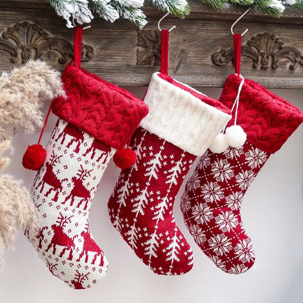 

Рождественские украшения, рождественские чулки, носки со снеговиком, конфетами, Подарочный пакет для камина, рождественской елки, новогодн...