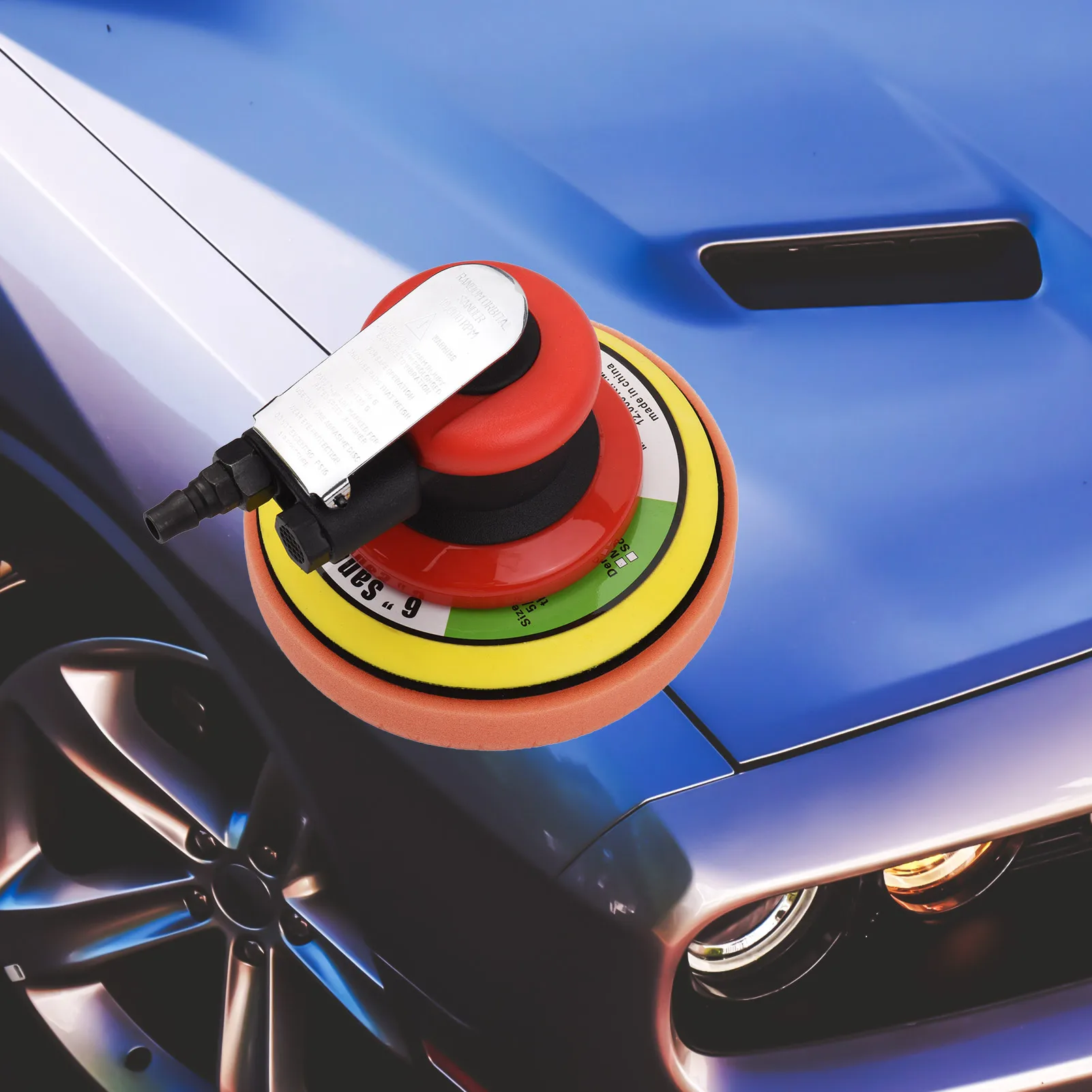 Pneumatic Sander 6 Inch Polishing Sanding Waxing for Car Wall Wood Metal 13500RPM Red
Pneumatic Sander 6 Inch Polishing Sanding Waxing for Car Wall Wood Metal 13500RPM Red