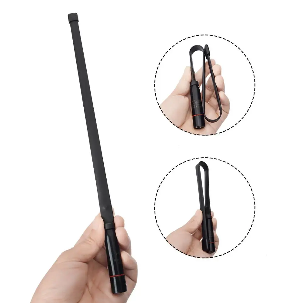 HYS Dual Band VHF UHF 15.3inch Foldable CS Tactical SMA Male Walkie Talkie Antenna for TYT MD-UV390 MD-380 YAESU VX-6R WOUXUN
HYS Dual Band VHF UHF 15.3inch Foldable CS Tactical SMA Male Walkie Talkie Antenna for TYT MD-UV390 MD-380 YAESU VX-6R WOUXUN