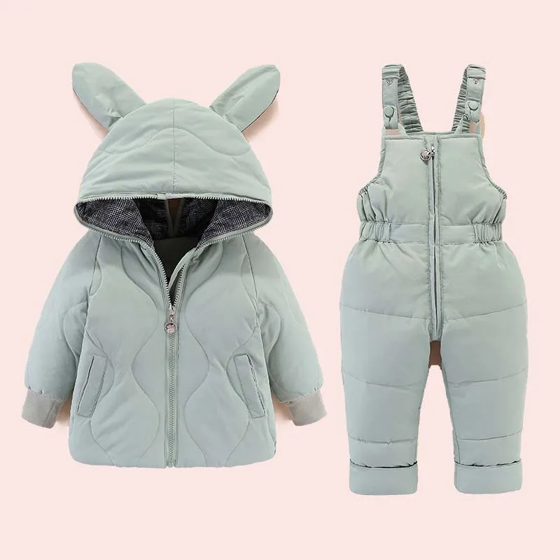 Детская зимняя куртка с капюшоном на утином пуху | Мать и ребенок