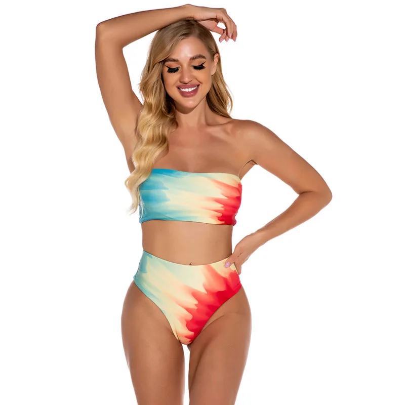 2021 New Gradient Sexy Bikini Tanga Set Women Swimsuit Off Shoulder High Waist Swimwear Bathing Swim Suit Push Up Beach Dress
2021 New Gradient Sexy Bikini Tanga Set Women Swimsuit Off Shoulder High Waist Swimwear Bathing Swim Suit Push Up Beach Dress