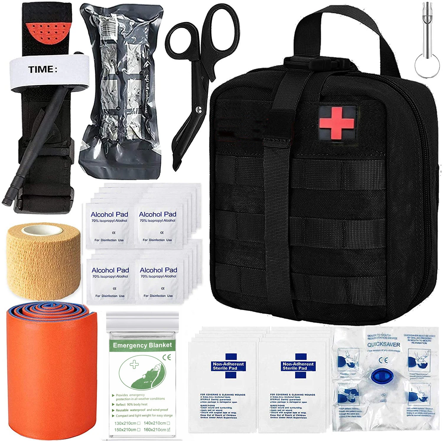 IFAK Molle Trauma Kit-Emergency Survival First Aid Kit Military Tactical Admin Pouch EMT Bug Out Bag Camping Gear Supplies kit
IFAK Molle Trauma Kit-Emergency Survival First Aid Kit Military Tactical Admin Pouch EMT Bug Out Bag Camping Gear Supplies kit