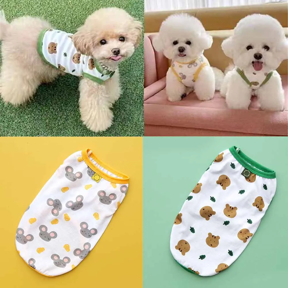 Cute Printing Pet Vest Sweet Dog Cat Summer Clothes Puppy Kitten Leisure Wear Teddy Chihuahua Clothing Cotton Tshirt Pug Apparel
Cute Printing Pet Vest Sweet Dog Cat Summer Clothes Puppy Kitten Leisure Wear Teddy Chihuahua Clothing Cotton Tshirt Pug Apparel
