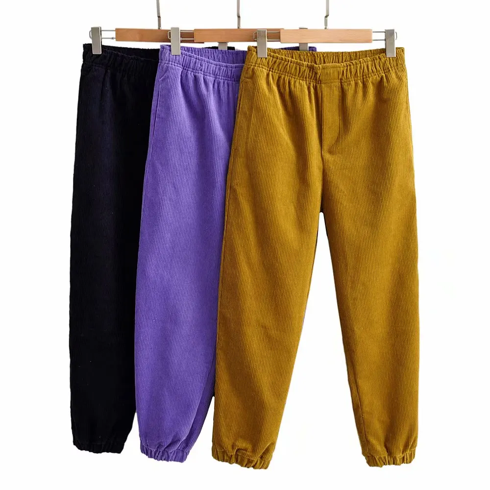 Stylish Chic Women Corduroy Harem Pants Fashion Women 3 Colors Elastic Waist Trousers Casual Pantalones Mujer
Stylish Chic Women Corduroy Harem Pants Fashion Women 3 Colors Elastic Waist Trousers Casual Pantalones Mujer