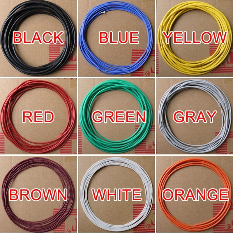 24AWG 22WAG 20AWG Silicone Gel Rubber Wire Flexible Cable High Temperature Insulated Copper Ultra Soft Electron DIY Line Color
24AWG 22WAG 20AWG Silicone Gel Rubber Wire Flexible Cable High Temperature Insulated Copper Ultra Soft Electron DIY Line Color