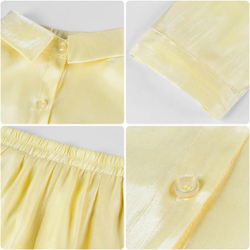 Reflective Women's Home Clothes Summer Pajamas Suits with Shorts Korean 2 Piece Set Loungewear Sleepwear Pijama Mujer 2021
Reflective Women's Home Clothes Summer Pajamas Suits with Shorts Korean 2 Piece Set Loungewear Sleepwear Pijama Mujer 2021