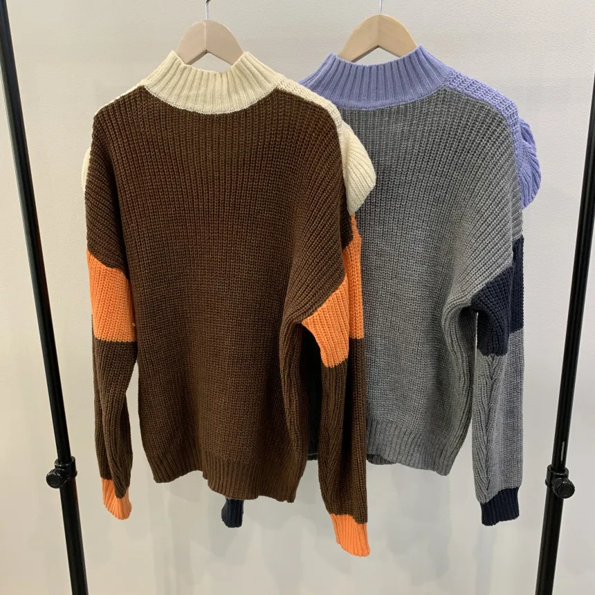 Autumn Winter Half Turtleneck Sweater Women Casual Ruffle Patchwork Pullover Elegant Knit Thick Jumper Female 2020 New Fashion
Autumn Winter Half Turtleneck Sweater Women Casual Ruffle Patchwork Pullover Elegant Knit Thick Jumper Female 2020 New Fashion
