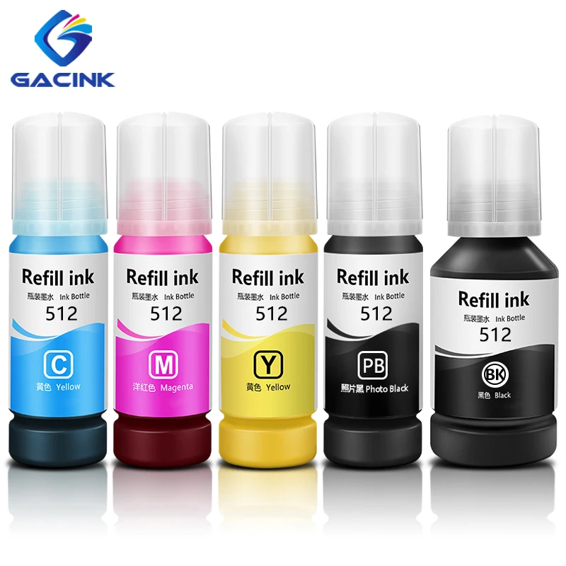 GACINK 512 T512 Refill Dye Ink For Epson Expression Premium ET-7700 ET-7750 Supertank Printer Refillable Ink For Photo Printing
GACINK 512 T512 Refill Dye Ink For Epson Expression Premium ET-7700 ET-7750 Supertank Printer Refillable Ink For Photo Printing