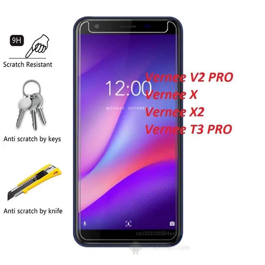 Прозрачное закаленное стекло для Vernee T3 PRO V2 X2 X|Защитные стёкла и плёнки телефонов|