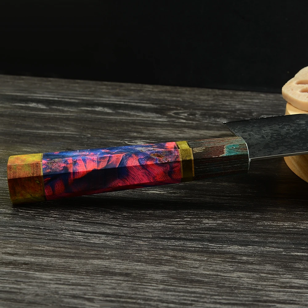 Damask Kitchen Pro 7" Damascus Steel Chopping Knife Japanese VG10 Core Blade Razor Sharp Kitchen Knife Solidified Handle Chopper
Damask Kitchen Pro 7" Damascus Steel Chopping Knife Japanese VG10 Core Blade Razor Sharp Kitchen Knife Solidified Handle Chopper