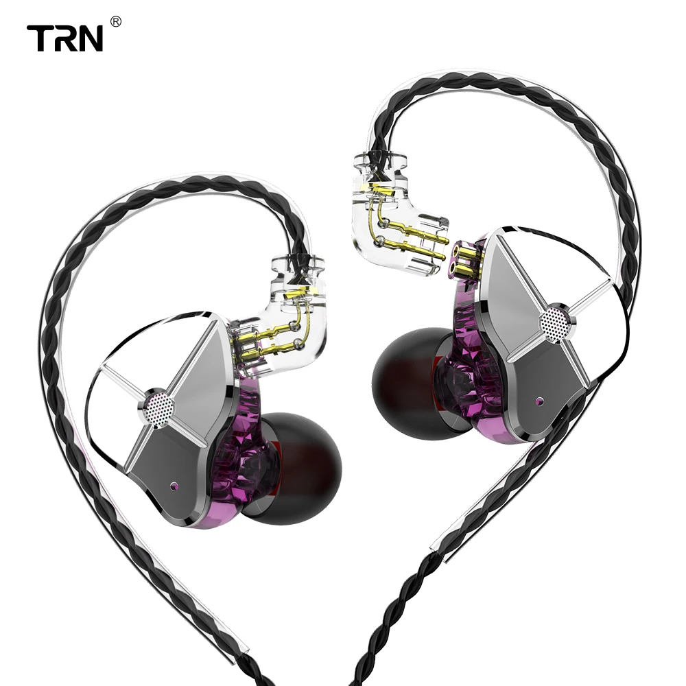 Гибридные наушники-вкладыши TRN ST1 1DD + 1BA Hi-Fi для бега спорта наушники гарнитура с