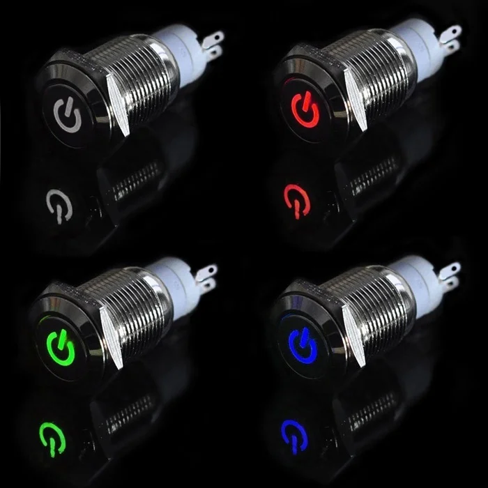 500Pcs/Lot 16mm 12V Car Silver Aluminum LED Power Push Button Switch Latching Valve
500Pcs/Lot 16mm 12V Car Silver Aluminum LED Power Push Button Switch Latching Valve