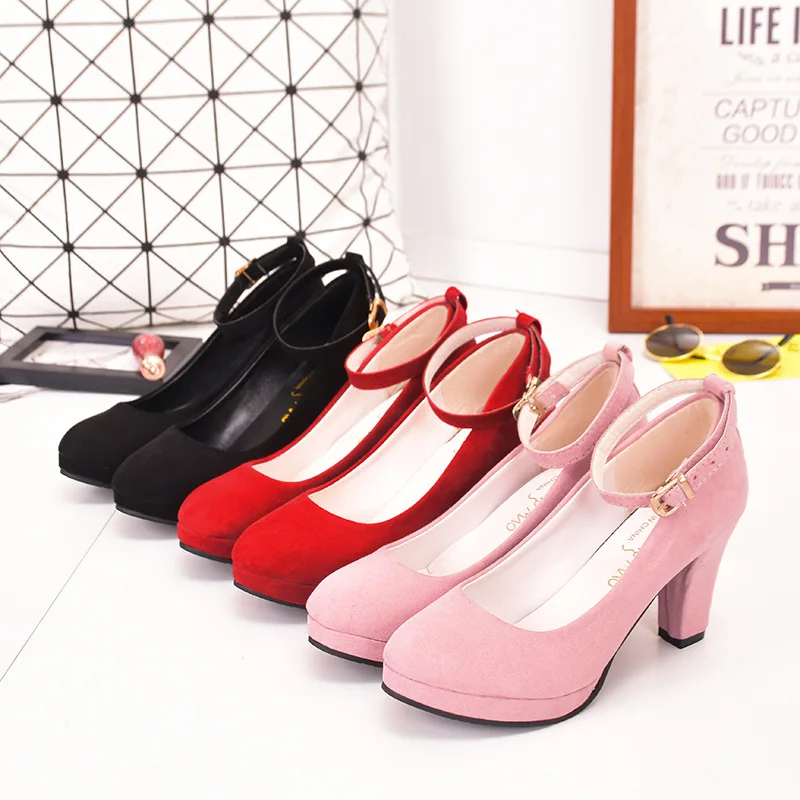 2020 summer new round toe thick heel women's single shoes ankle strap high-heeled shoes large size high-heeled women's shoes
2020 summer new round toe thick heel women's single shoes ankle strap high-heeled shoes large size high-heeled women's shoes