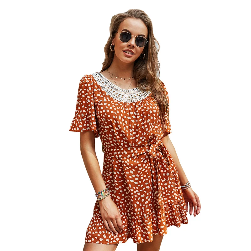 Gezelligheid Dresses For Women 2021 Fashion Summer Slim Short-Sleeved A-Line Print Floral O-Neck Cotton Mini Bohemian Dress
Gezelligheid Dresses For Women 2021 Fashion Summer Slim Short-Sleeved A-Line Print Floral O-Neck Cotton Mini Bohemian Dress