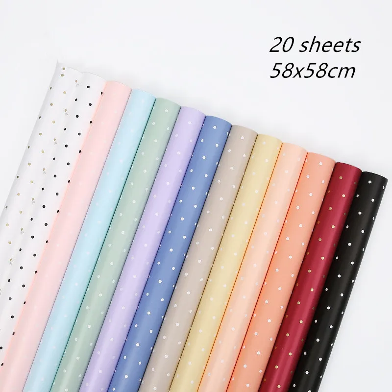 20pcs 58x58cm Korean Waterproof Wrapping Paper Rose Flower Packaging Paper Material Flower Shop Supply
20pcs 58x58cm Korean Waterproof Wrapping Paper Rose Flower Packaging Paper Material Flower Shop Supply