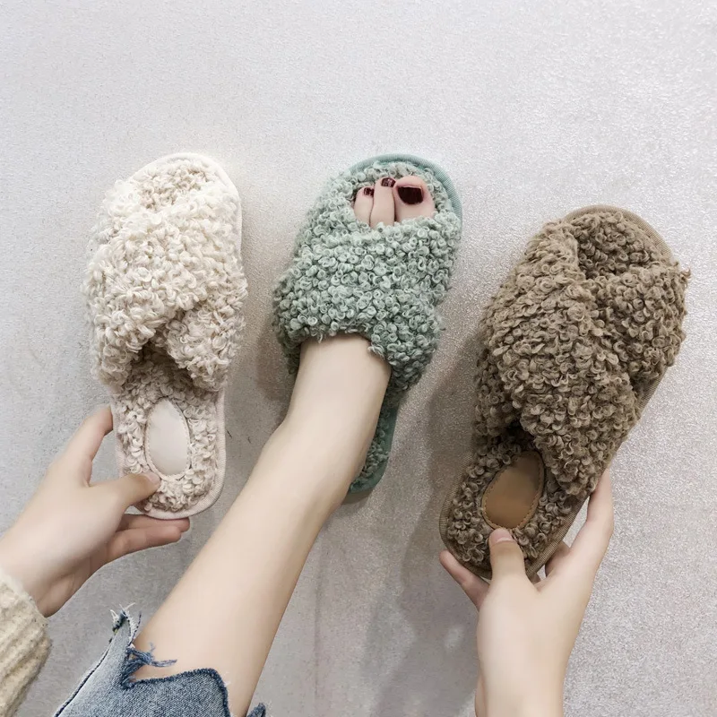 Female Shoes Flock Home Slippers Women's Slides Fur Flip Flops Fashion 2021 Massage Flat Plush Luxury TPR PU Basic Cross-tied
Female Shoes Flock Home Slippers Women's Slides Fur Flip Flops Fashion 2021 Massage Flat Plush Luxury TPR PU Basic Cross-tied