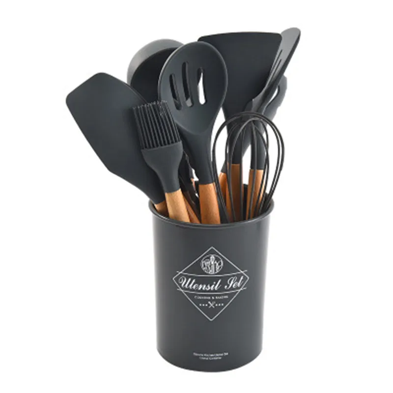 Silicone Kitchenware Cooking Utensils Set Heat Resistant Kitchen Non-Stick Cooking Utensils Baking Tools With Storage Box 11pcs
Silicone Kitchenware Cooking Utensils Set Heat Resistant Kitchen Non-Stick Cooking Utensils Baking Tools With Storage Box 11pcs
