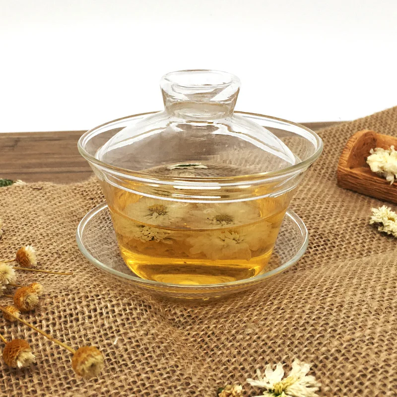 Processing customized glass three piece tea cup heat resistant tea bowl Kung Fu tea set three piece cup wholesale
Processing customized glass three piece tea cup heat resistant tea bowl Kung Fu tea set three piece cup wholesale