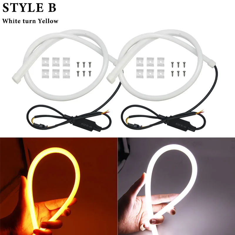 Автомобиль 30/45/60 см Гибкий плавный автомобиль DRL ходовой сигнал поворота ангельский глаз белый янтарь светодиодный дневные ходовые огсветильник полоса СВЕТОДИОДНЫЙ
Автомобиль 30/45/60 см Гибкий плавный автомобиль DRL ходовой сигнал поворота ангельский глаз белый янтарь светодиодный дневные ходовые огсветильник полоса СВЕТОДИОДНЫЙ