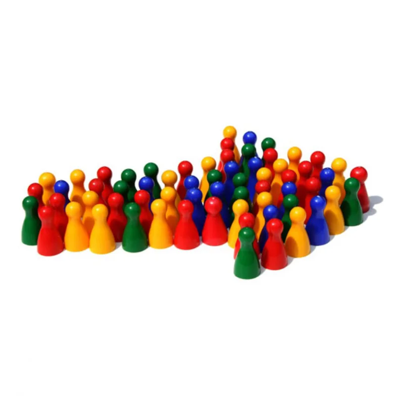 50 Pcs/Set Colorful Chess Pieces Board Game Wood Games Accessories 
50 Pcs/Set Colorful Chess Pieces Board Game Wood Games Accessories