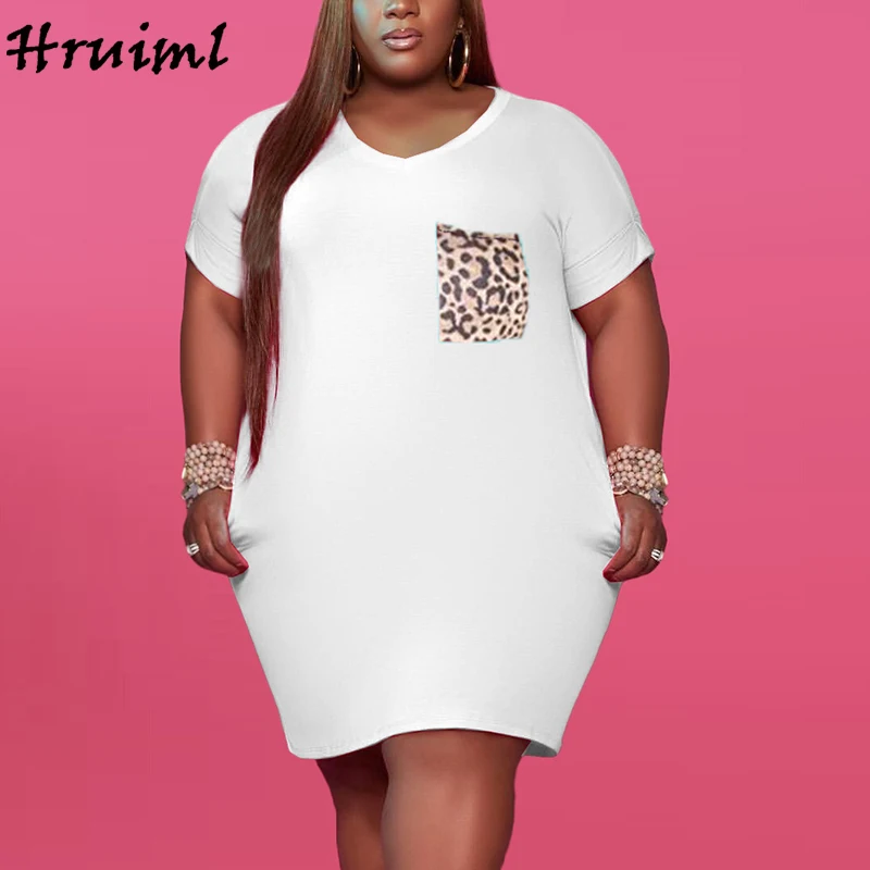 Plus Size Dress Short Sleeve Leopard Pockets Patchwork African Style Casual Elegant Dress Round Neck Fashion Streetwear Mini
Plus Size Dress Short Sleeve Leopard Pockets Patchwork African Style Casual Elegant Dress Round Neck Fashion Streetwear Mini