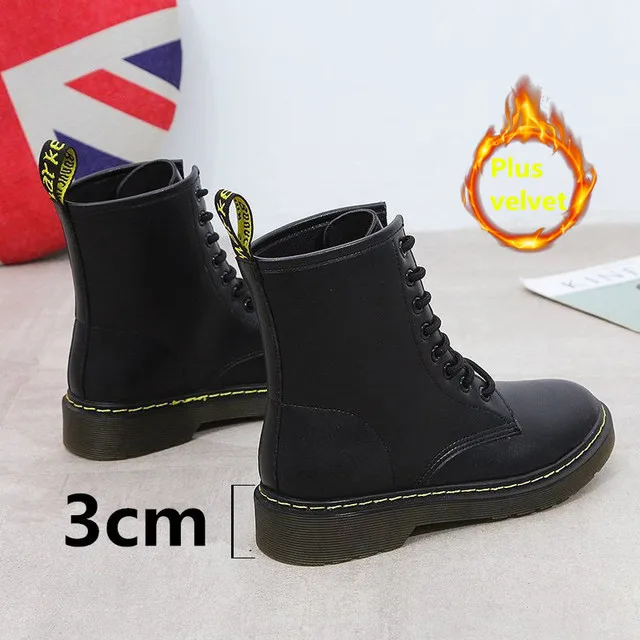 Chunky Motorcycle Boots For Women Autumn 2020 Fashion Round Toe Lace-up Combat Boots Ladies Shoes platform shoes
Chunky Motorcycle Boots For Women Autumn 2020 Fashion Round Toe Lace-up Combat Boots Ladies Shoes platform shoes