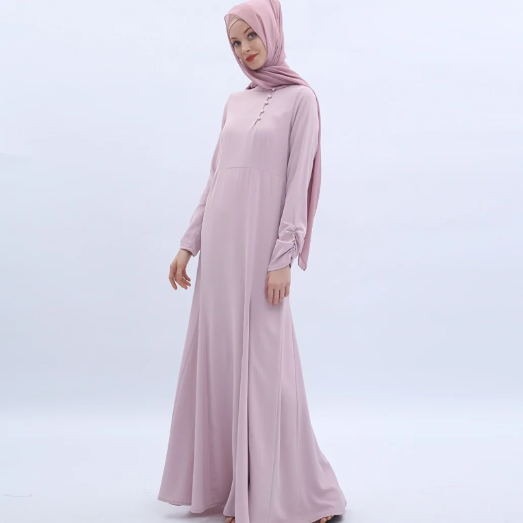 2021 Muslim New Fashion Turkish Ethnic Wind Islamic Dubai Middle East Dress Pearl Buckle Simple Temperament Muslim Robe Woman
2021 Muslim New Fashion Turkish Ethnic Wind Islamic Dubai Middle East Dress Pearl Buckle Simple Temperament Muslim Robe Woman