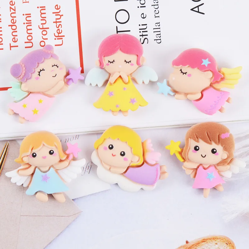 10pcs/lot Cute Angel Girls Flatback Resin Cabochons Scrapbook Craft DIY Handwork Embellishments decor Arts Headwear Accessories
10pcs/lot Cute Angel Girls Flatback Resin Cabochons Scrapbook Craft DIY Handwork Embellishments decor Arts Headwear Accessories