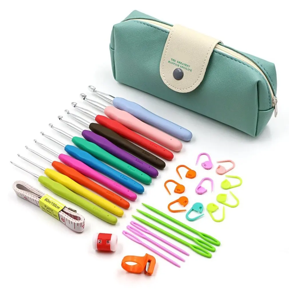 11pcs Soft Handle Aluminum Crochet Hooks Kit Yarn Knitting Needles Sewing Tools Ergonomic Grip Set with Storage Bag
11pcs Soft Handle Aluminum Crochet Hooks Kit Yarn Knitting Needles Sewing Tools Ergonomic Grip Set with Storage Bag