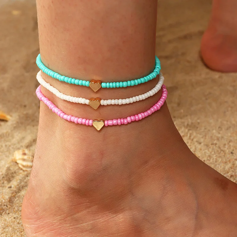 5Pcs or 3Pcs/Set Colorful Handmade Beaded Anklet For Women Adjustable Colorful Anklet Bracelet On The Leg Foot Jewelry
5Pcs or 3Pcs/Set Colorful Handmade Beaded Anklet For Women Adjustable Colorful Anklet Bracelet On The Leg Foot Jewelry