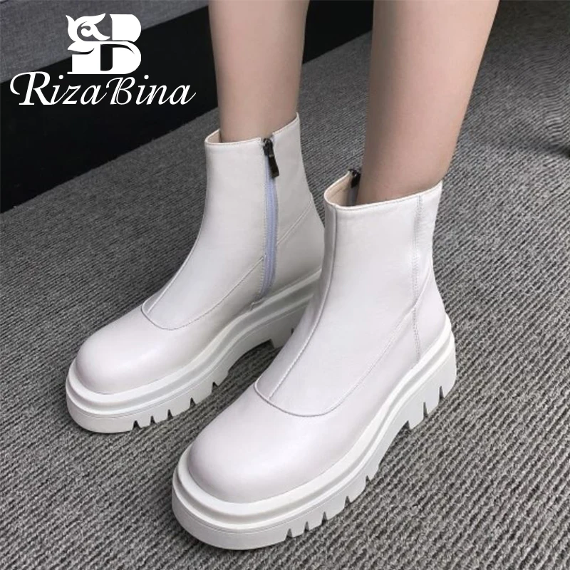 RIZABINA Size 34-43 Woman Ankle Boots Genuine Leather Thick Bottom Winter Shoes Women Fashion Short Boots Female Footwear
RIZABINA Size 34-43 Woman Ankle Boots Genuine Leather Thick Bottom Winter Shoes Women Fashion Short Boots Female Footwear