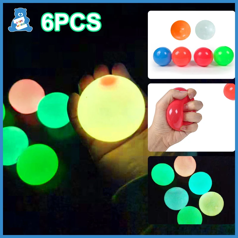 65mm Anti Stress Sticky Ball Squishy Glowing Globbles Fidget Toys Ceiling Ball Pit Glow Sticky Wall Balls Sensory Toys for Kids
65mm Anti Stress Sticky Ball Squishy Glowing Globbles Fidget Toys Ceiling Ball Pit Glow Sticky Wall Balls Sensory Toys for Kids