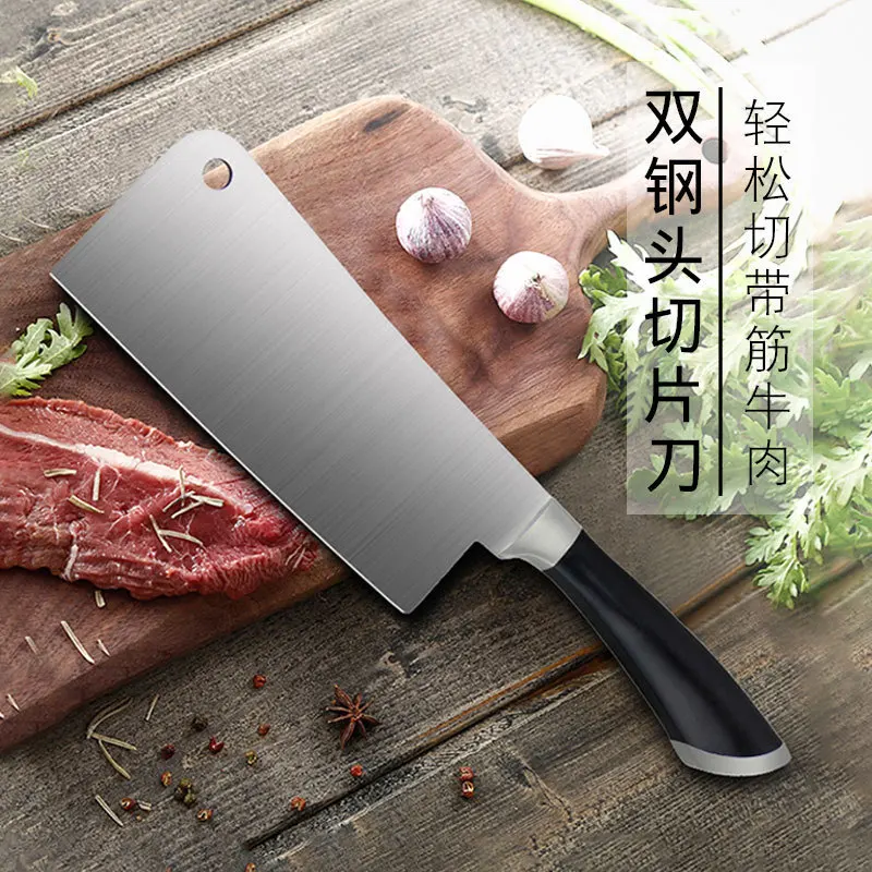 ABS Handle Slicing Knife Stainless Steel Kitchen Knife Chef Knife 7" Double Steel Head West Kitchen Knife
ABS Handle Slicing Knife Stainless Steel Kitchen Knife Chef Knife 7" Double Steel Head West Kitchen Knife