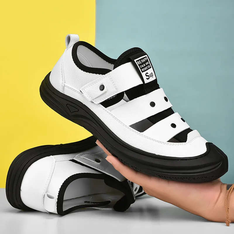 Breathable Outdoor Men's Sandals Wear-resistant Famous Brand Casual Comfortable Non-slip Hollow Out Shoes Designer Men Trend 
Breathable Outdoor Men's Sandals Wear-resistant Famous Brand Casual Comfortable Non-slip Hollow Out Shoes Designer Men Trend