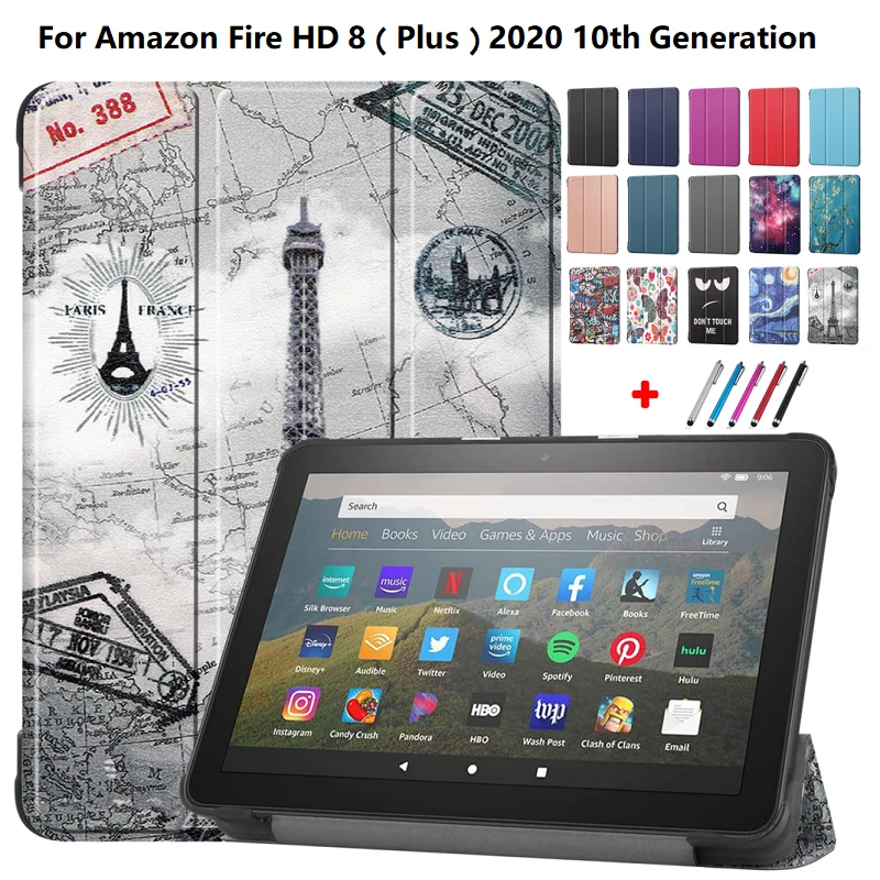 Новый чехол для Fire Hd 8 2020 планшета подставка оболочка Amazon 10 поколения +