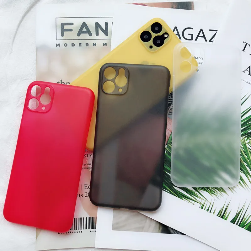 Ультратонкий матовый пластиковый чехол-накладка для iphone 11 Pro 11Pro MAX XR 0 3 мм X Xr Xs Max 6
