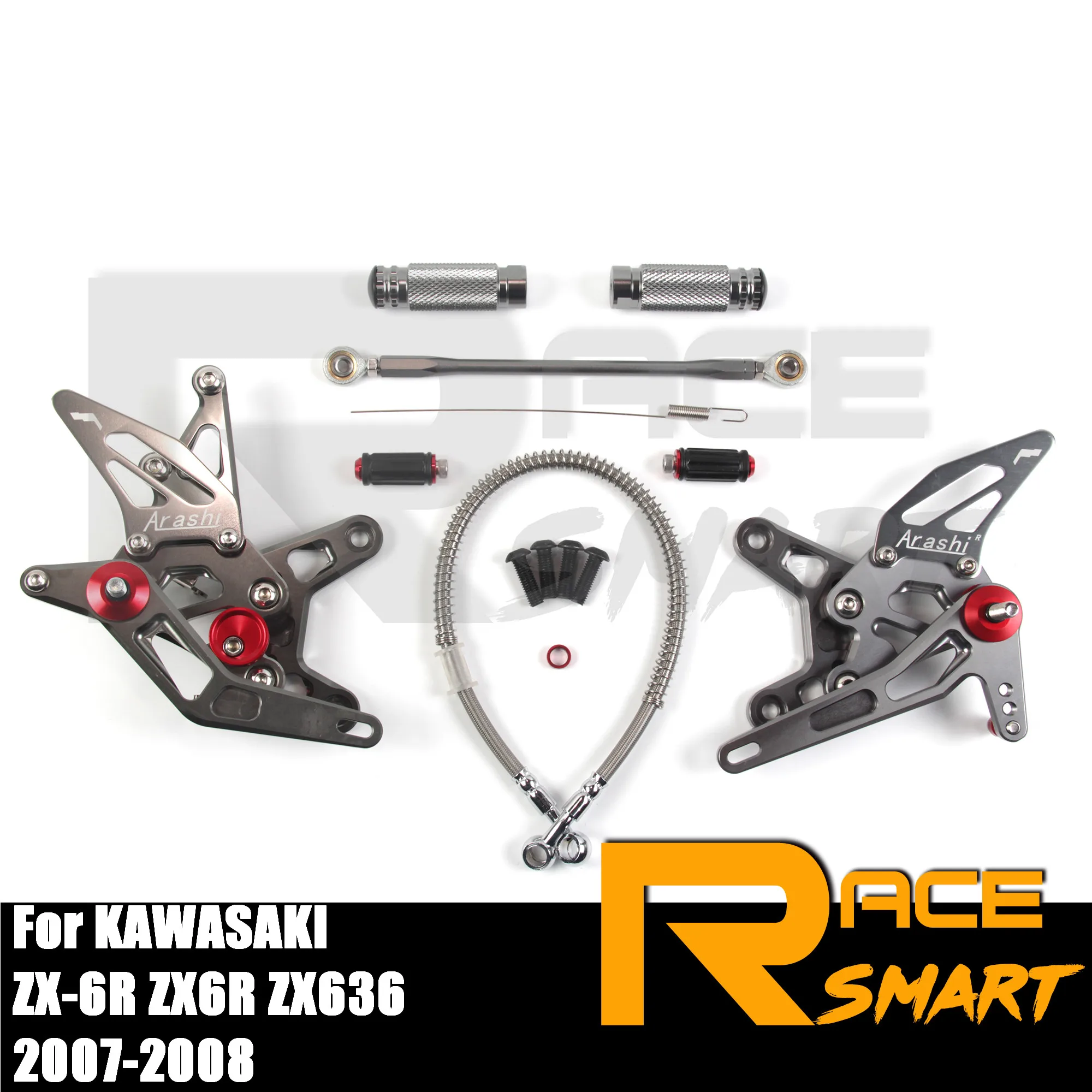 Motorcycle CNC Adjustable Rearset Rear Footrests Foot Rest Pegs Pedal Accessories For KAWASAKI ZX-6R ZX6R ZX636 2007 2008 ZX 6R
Motorcycle CNC Adjustable Rearset Rear Footrests Foot Rest Pegs Pedal Accessories For KAWASAKI ZX-6R ZX6R ZX636 2007 2008 ZX 6R