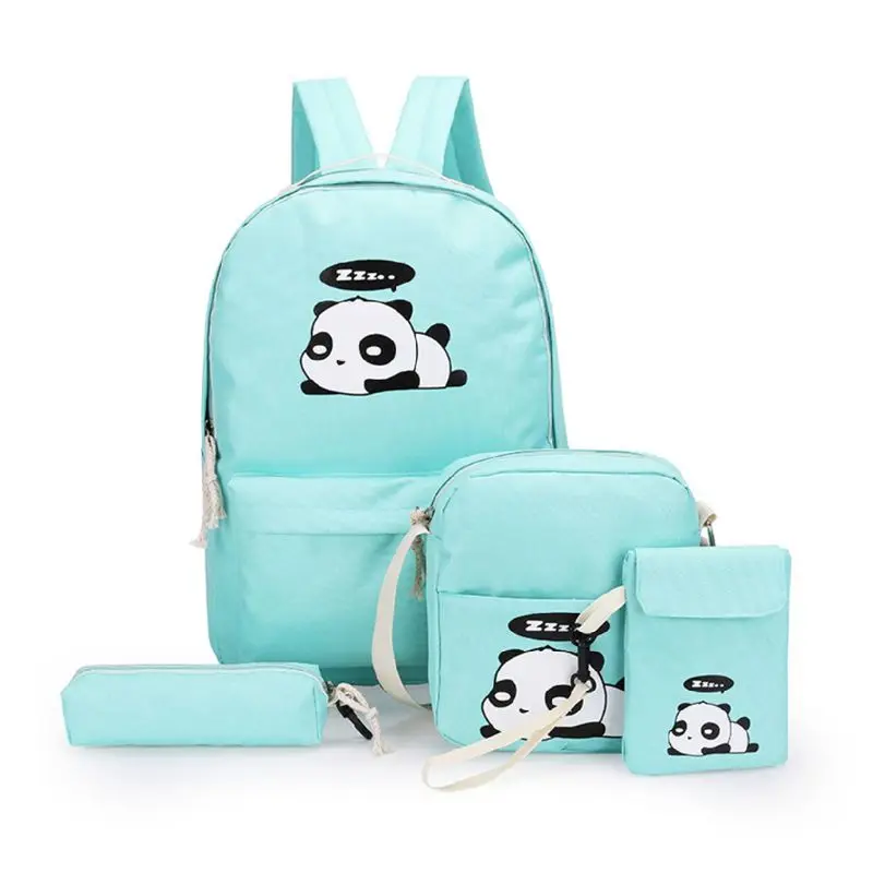 50LD 4pcs Women's Backpack Cute Panda Print Rucksack Travel Schoolbags Shoulder Bag
50LD 4pcs Women's Backpack Cute Panda Print Rucksack Travel Schoolbags Shoulder Bag
