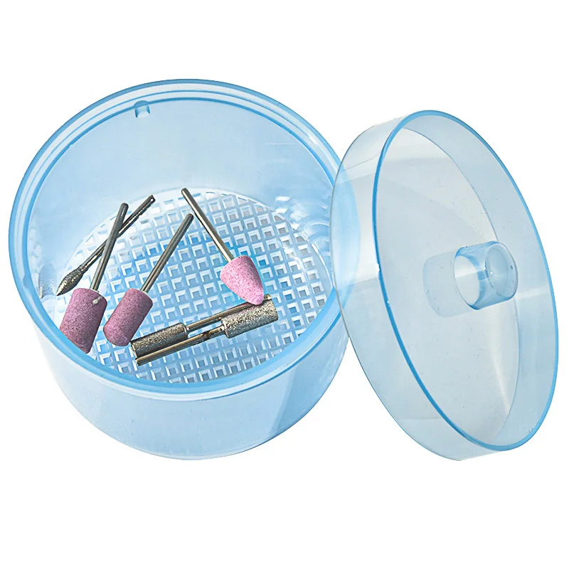 Nail Drill Bits Cleaning Organizer Box Round Clean Sterilizer Plastic Case Storage Box Nail Drill Bit Clean Sterilizer Tool 
Nail Drill Bits Cleaning Organizer Box Round Clean Sterilizer Plastic Case Storage Box Nail Drill Bit Clean Sterilizer Tool