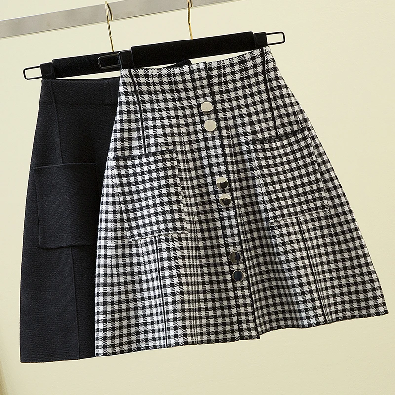Черная клетчатая вязаная женская юбка большого размера в Корейском стиле, винтажная Женская юбка с высокой талией размера d, модная женская ...
Черная клетчатая вязаная женская юбка большого размера в Корейском стиле, винтажная Женская юбка с высокой талией размера d, модная женская ...