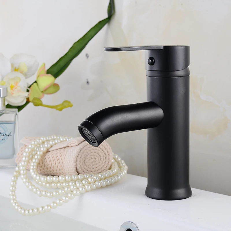 Bathroom Basin Faucet Matt Black Single Handle Round Sink Tap Stainless Steel Hot and Cold Water Mixer Tap Wash Basin Faucet
Bathroom Basin Faucet Matt Black Single Handle Round Sink Tap Stainless Steel Hot and Cold Water Mixer Tap Wash Basin Faucet