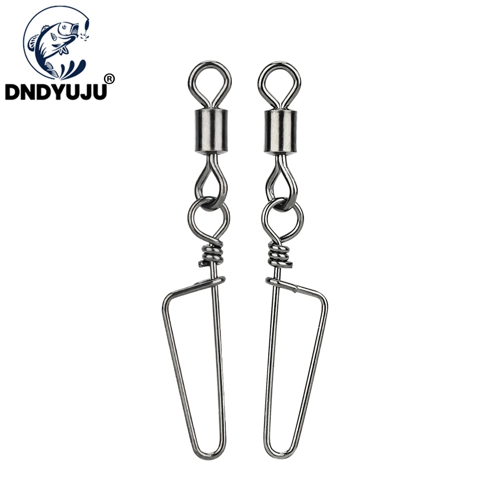 DNDYUJU 100pcs Fishing Connector Stainless Steel Rolling Swivels With Coastlock Snap For Fishhooks Lure Carp Fishing Accessories
DNDYUJU 100pcs Fishing Connector Stainless Steel Rolling Swivels With Coastlock Snap For Fishhooks Lure Carp Fishing Accessories