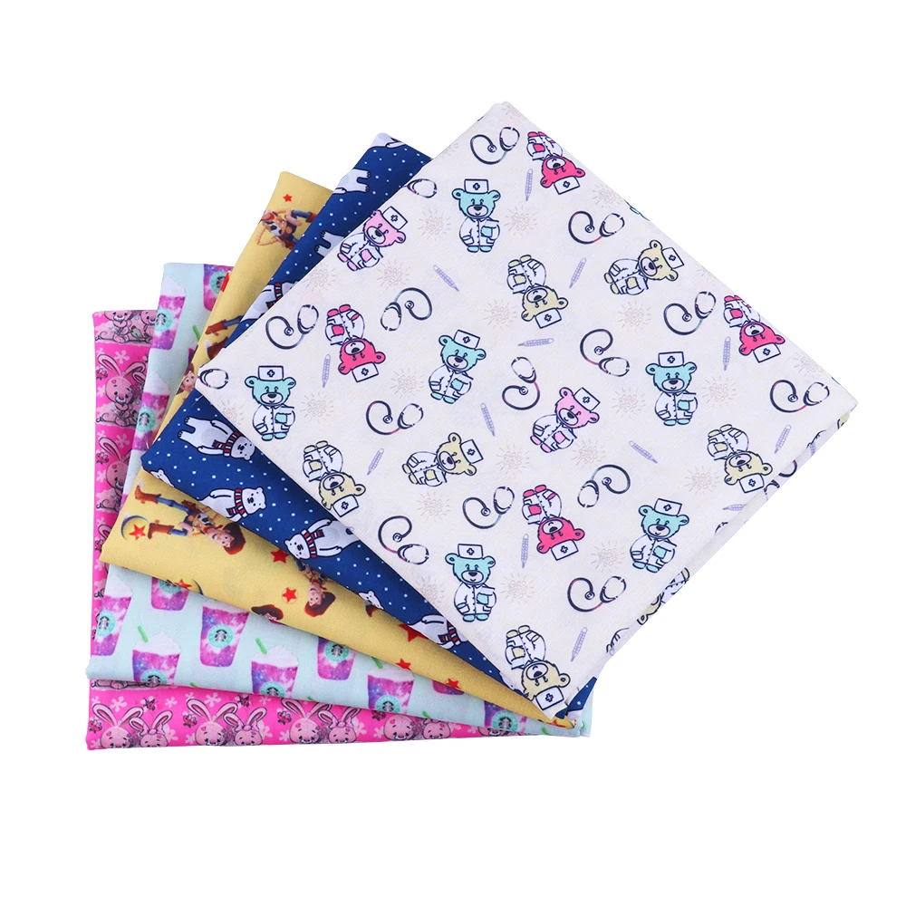 50 * 145Cm cartoons Pattern Polyester Cotton Fabric Patchwor Printed For Tissue Kids Home Textile For Sewing Doll Dress Curtain
50 * 145Cm cartoons Pattern Polyester Cotton Fabric Patchwor Printed For Tissue Kids Home Textile For Sewing Doll Dress Curtain