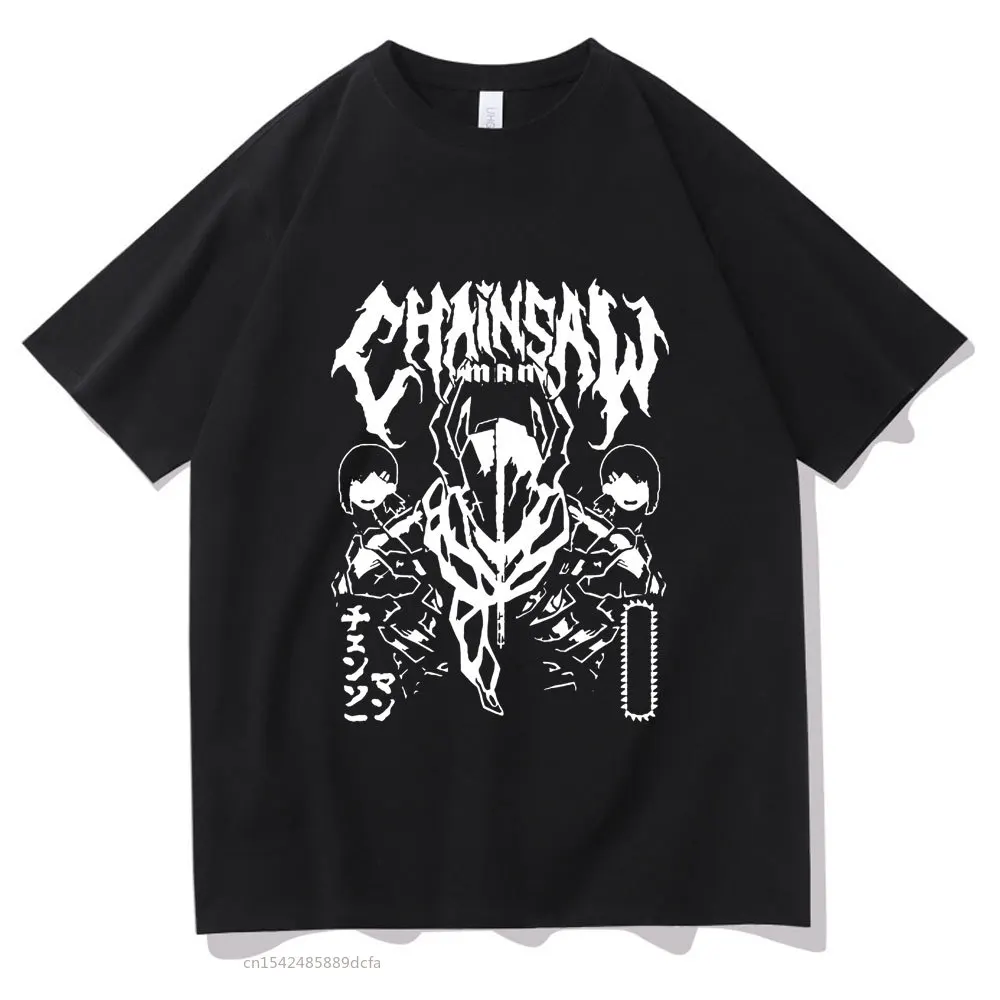 Fashion Manga Style T Shirt Chainsaw Print Tshirt Summer Shrink-proof T-shirt Couples Oversized Tee
Fashion Manga Style T Shirt Chainsaw Print Tshirt Summer Shrink-proof T-shirt Couples Oversized Tee
